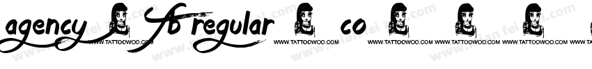 agency-fb regular-co字体转换